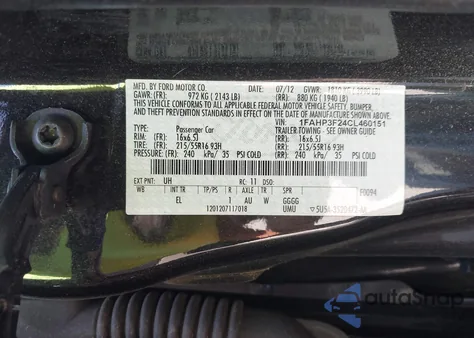 2012 Ford Focus Se from USA, damaged, VIN 1FAHP3F24CL460151